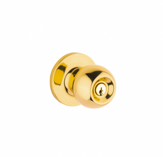 Lane Bala Passage Knob Set- Polished Brass