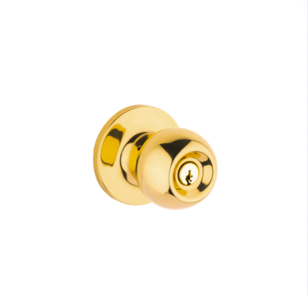 Lane Bala Privacy Knob Set- Polished Brass