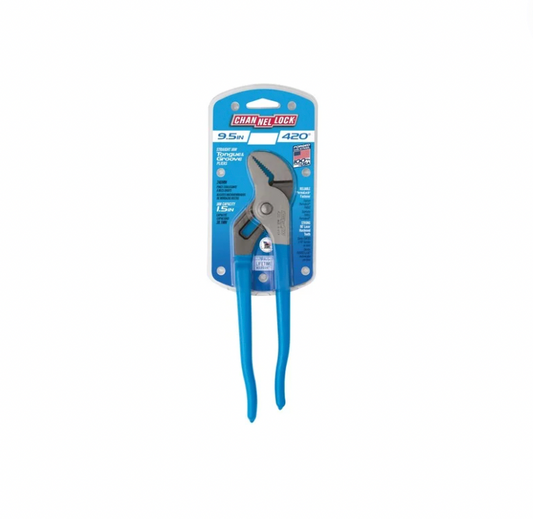 PLIER STRAIGHT JAW TONGUE & GROOVE 241MM (9.5") CHANNELLOCK