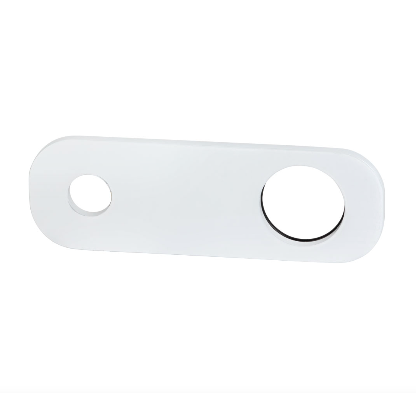 Rounded Rectangle Mixer & Spout Backplate - White