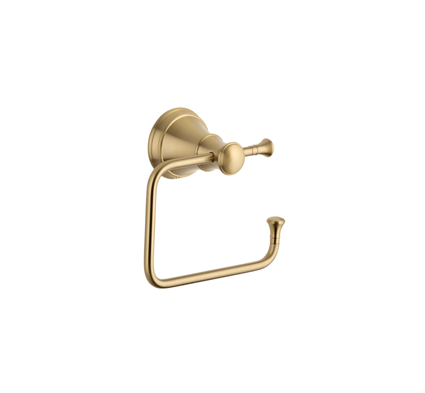 Kingsley Toilet Roll Holder - Brushed Brass