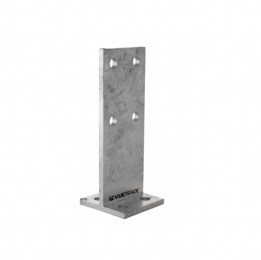 Vuetrade T-Blade Post Support 80mm X 80mm - 250MM BLADE - 10.0mm WALL Single