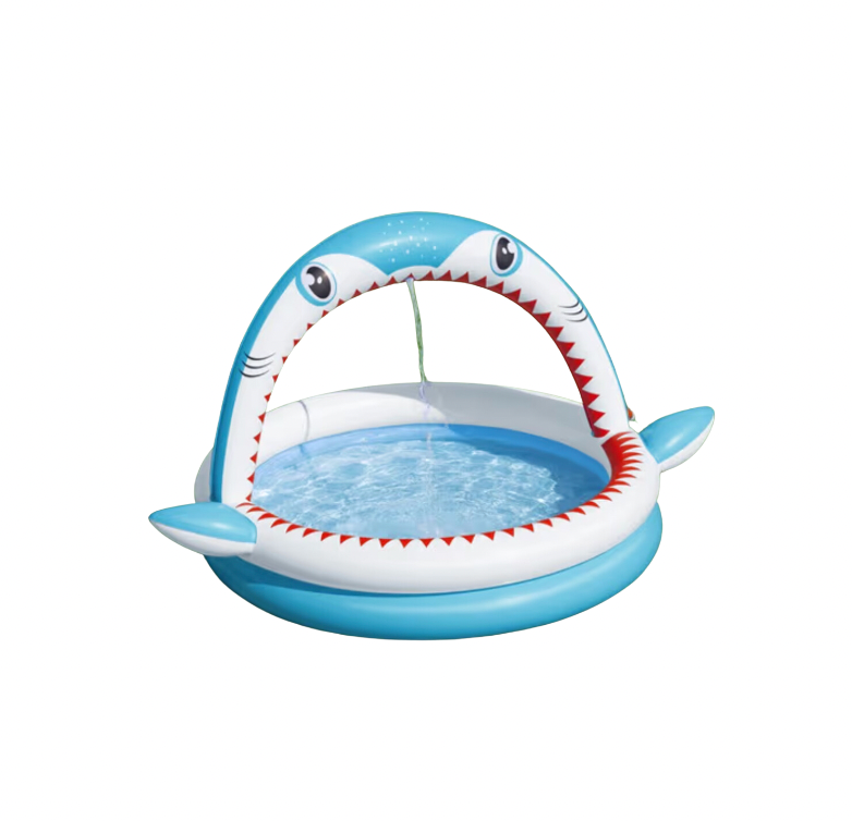 Sharktastic Sprinkler Play Pool