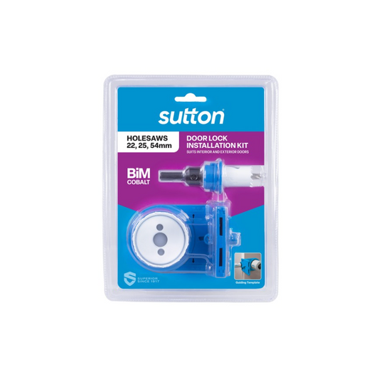 Sutton Door Lock Holesaw Set 22-54MM H125 Bi-Metal Cobalt Door