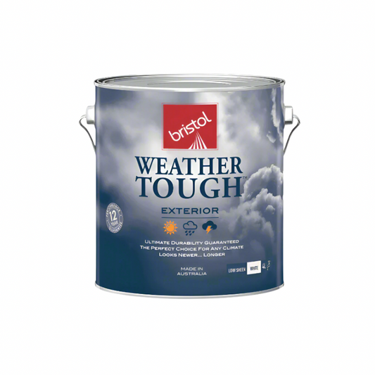 Bristol Weather Tough Exterior Paint Low Sheen - White