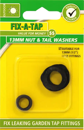 WASHER NUT SUIT 12MM TAP & O RINGS