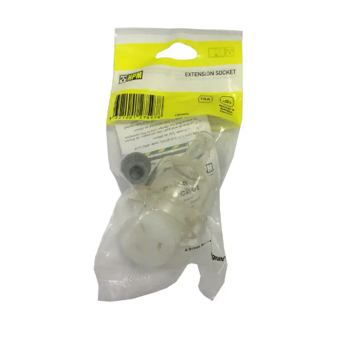 HPM 10AMP Electrical Extension Cord Socket End Clear – Village Hardware