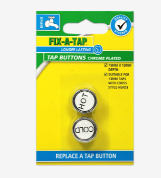 Fix-A-Tap Tap Buttons 10m- Chrome Plates