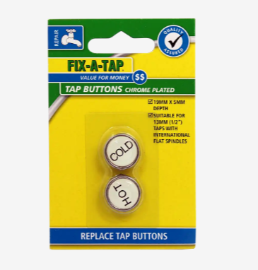 Fix-A-Tap Tap Buttons 5mm- Chrome Plated