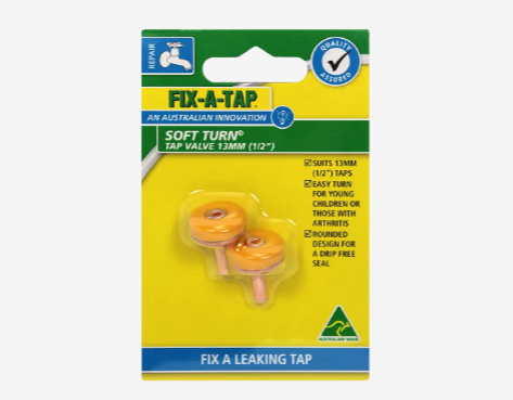 Fix-A-Tap Soft Turn Tap Valve 13mm 2PK