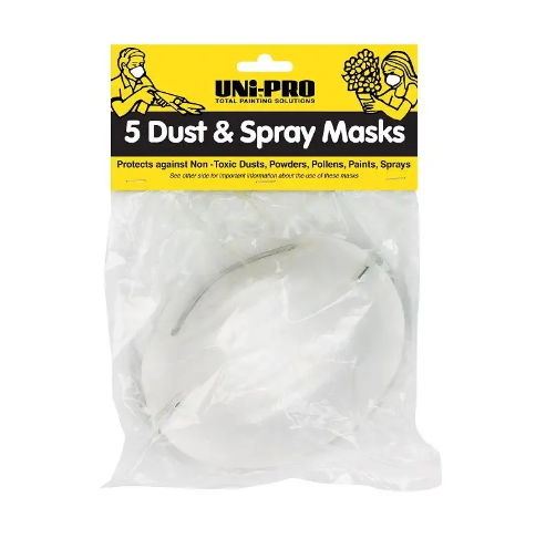 Uni-Pro Dust & Spray Mask 5PK