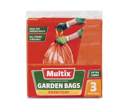 Multix Garden Drawtight Garbage Bags Pk3