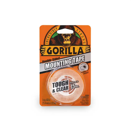 Gorilla Clear Mounting Tape 1.5m