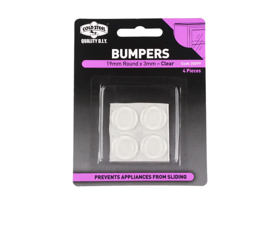 Cold Steel Bumpers Round Clear 19 x 3mm - 4 Pack