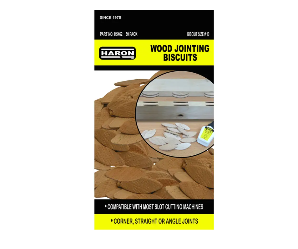 Haron Wood Jointing Biscuits No.10 — 50 Piece Pack