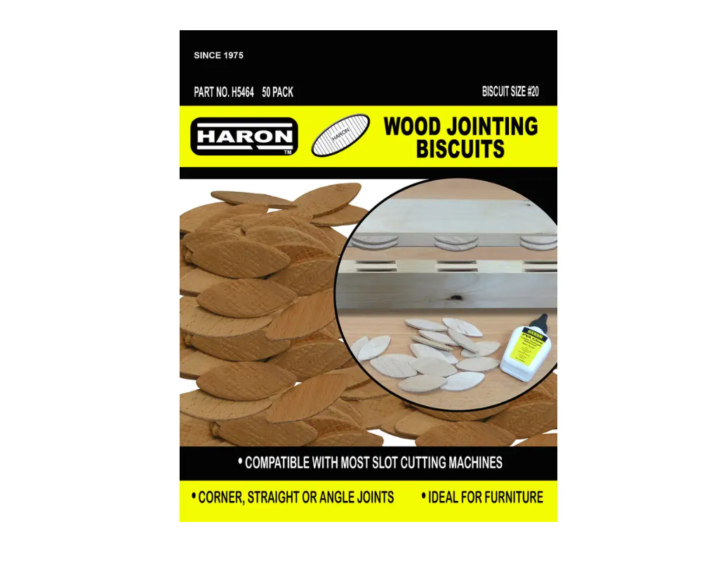 Haron Wood Jointing Biscuits No.20 — 50 Piece Pack