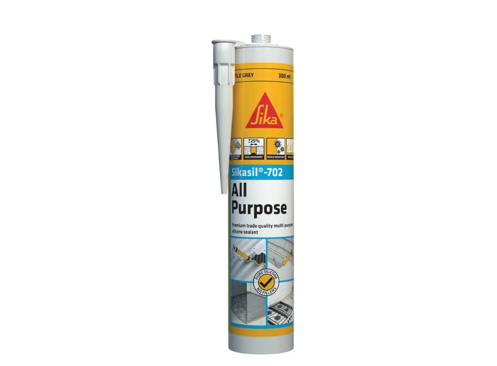 Sika Sikasil-702 All Purpose Silicone 300ml- Tile Grey