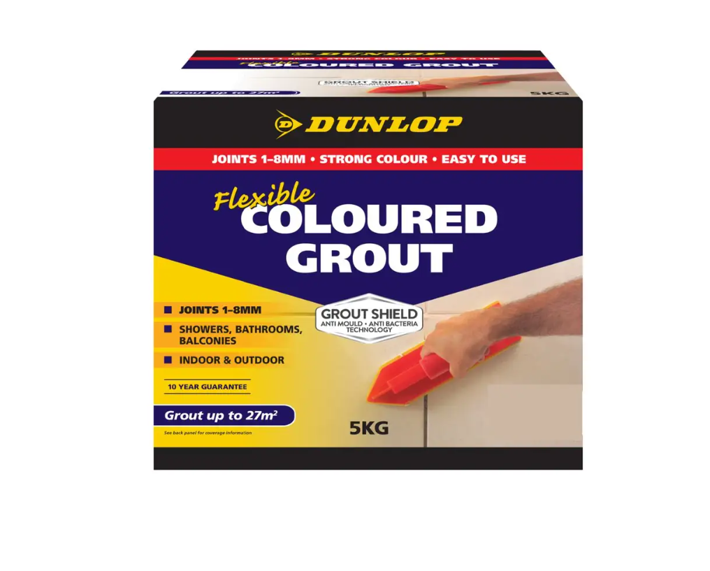 Dunlop Flexible Coloured Grout 5kg- Charred Ash