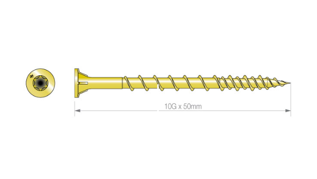 Quick Drive Flooring Screw Collated T25 10g x 50mm 2000pk