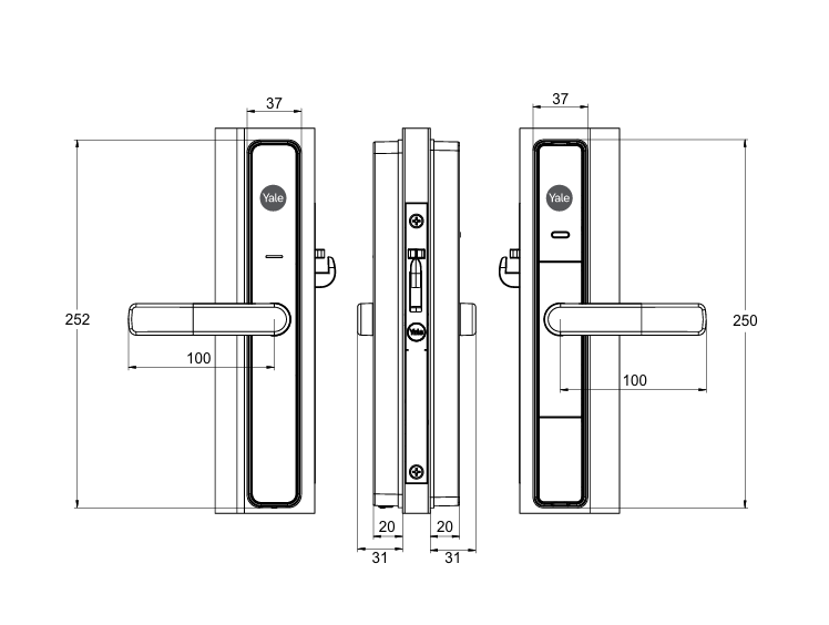 Yale Unity Security Screen Door Lock