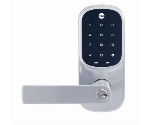 Yale Assure Keyed Lever with Home Module - Satin Chrome YRL226HKSC