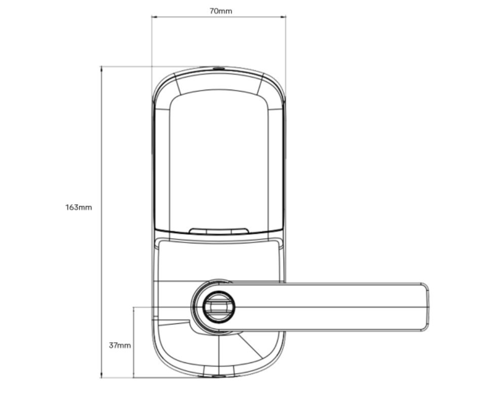 Yale Assure Keyed Lever with Home Module - Satin Chrome YRL226HKSC