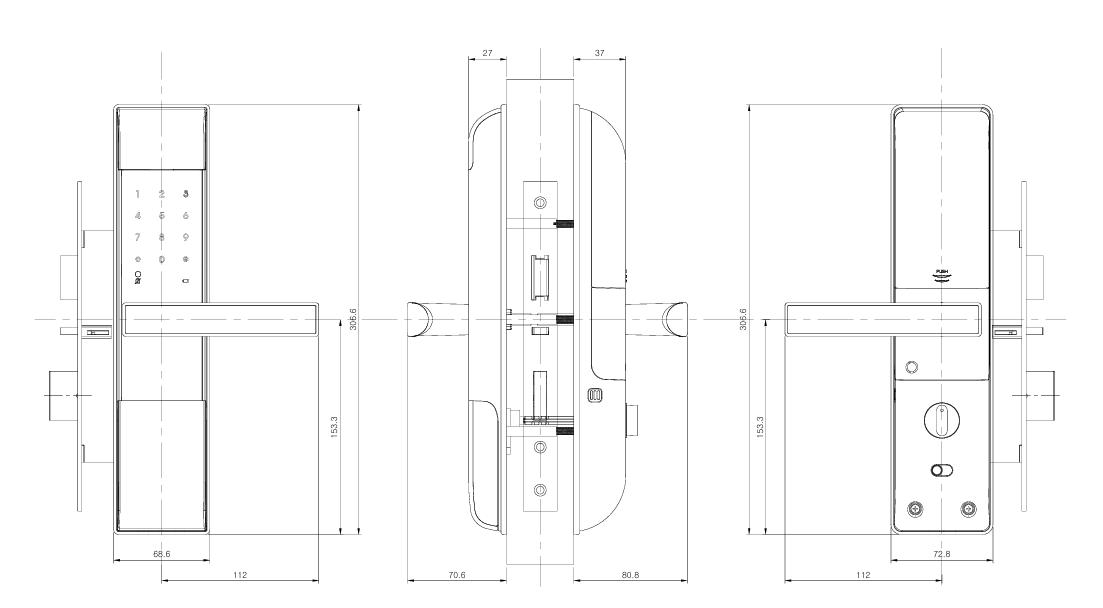 Yale Smart Lock with Home Module - Silver 3109A