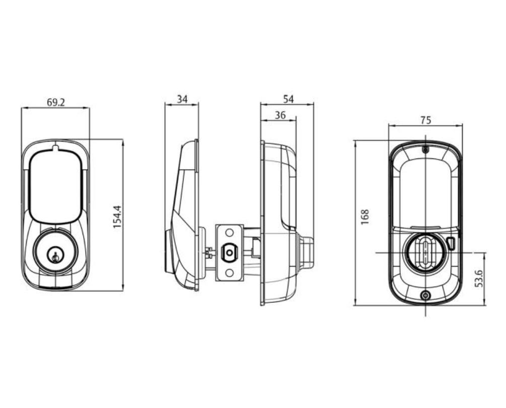 Yale Assure Keyed Deadbolt with Home Module