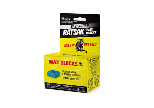 Rat Fast Action Wax Blocks 80g