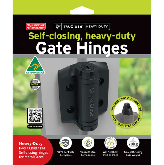 D&D Technologies TruClose Heavy Duty Safety Gate Hinges Self-Closing