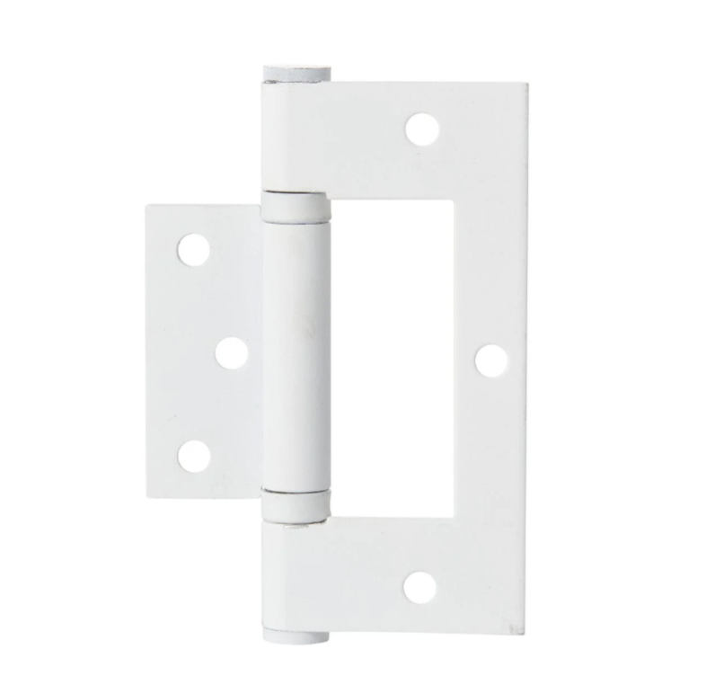 Zanda White Fast-Fix Bearing Hinge 100x75x2.5mm