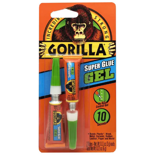 Gorilla Super Glue Gel 3g 2PK