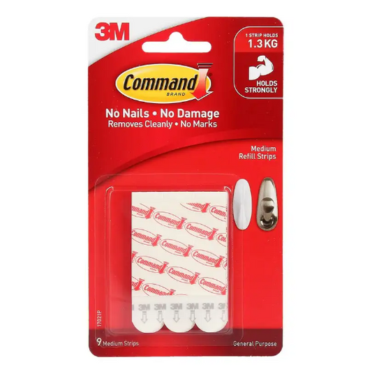 3M Command Medium Picture Mounting Strips 4PK