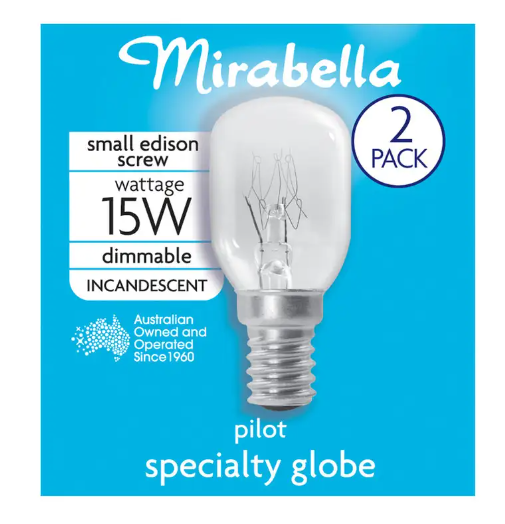 Mirabella Pilot Specialty Globe 15W 2PK