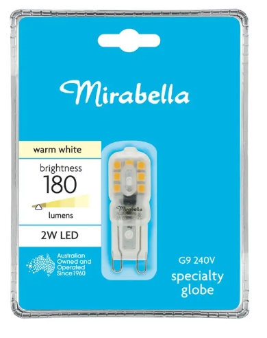 Mirabella LED Globe G9 2W