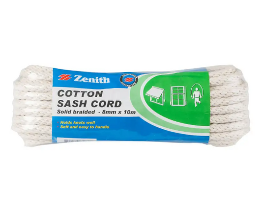 Zenith Cotton Sash Cord 8mm x 10m