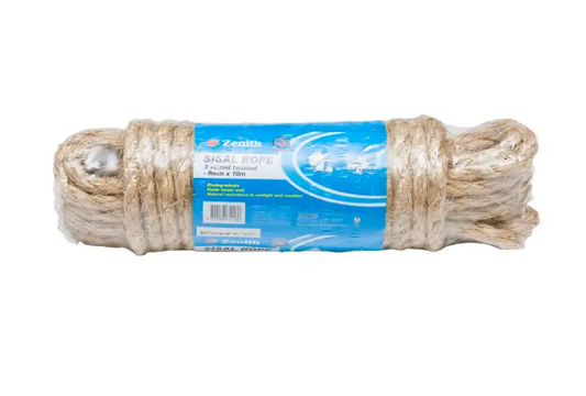 Zenith Sisal Rope 8mm x 10m