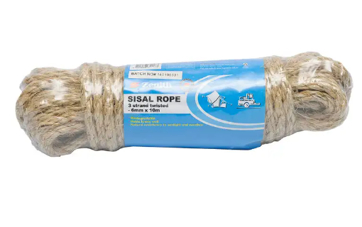 Zenith Sisal Rope 6mm x 10m