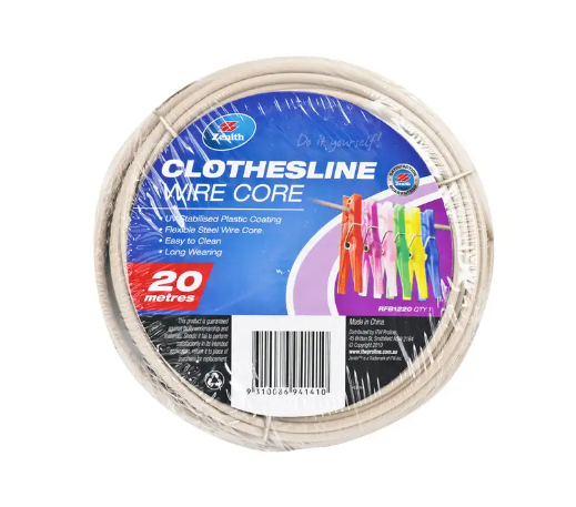 Zenith Clothesline Wire Core 3.7mm x 20m- Beige