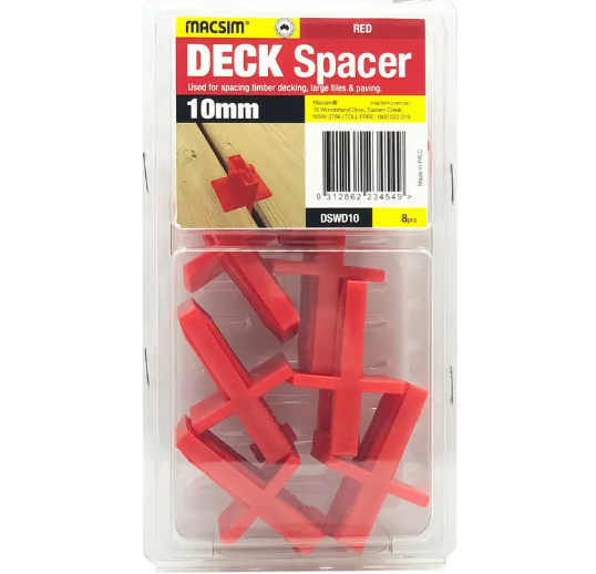 Macsim Deck Spacers 12mm 8PK- Red