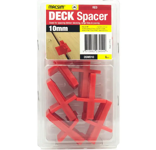 Macsim Deck Spacers 12mm 8PK- Red