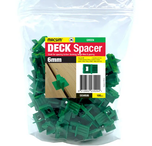 Macsim Deck Spacers 6mm 100PK- Green