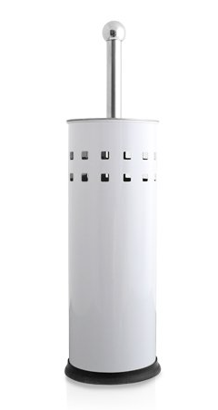 Geelong Brush Metal Toilet Brush Set- White