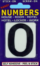 Self-Adhesive Number 0