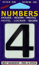 Self-Adhesive Number 4