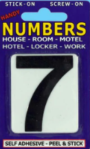 Self-Adhesive Number 7