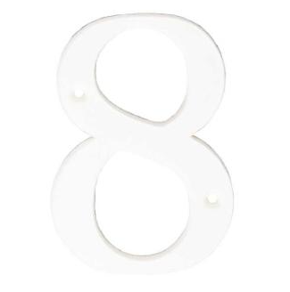 Sandleford Plastic Number 8- 85mm White