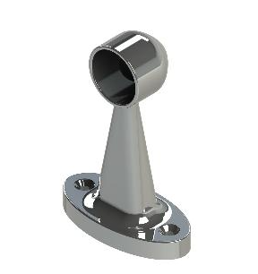 Emro Pillar Ends Chrome Plated Bulk 19mm