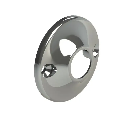 Emro Round End Supports 16mm Chrome 2PK