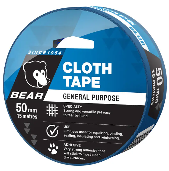 Bear Cloth Tape 50mm x 15m- Blue